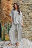 Kiti Paisley Damask Hitch Tee Mocha